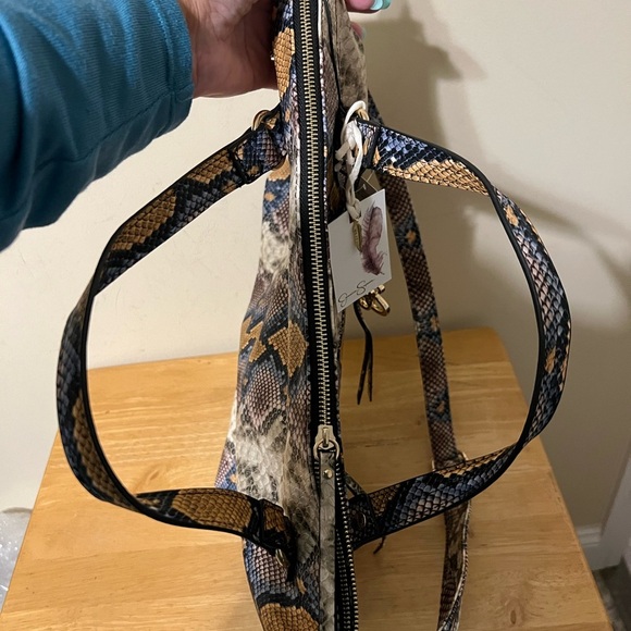 Jessica Simpson Multicolor Phython Satchel - Picture 9 of 11